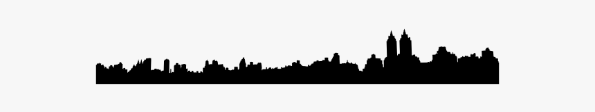 New York Central Park Skyline Silhouette - Silhouette, HD Png Download, Free Download