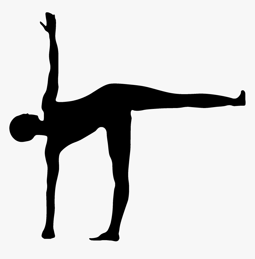 Half Moon Yoga Silhouette, HD Png Download, Free Download
