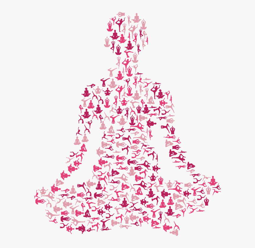 Female Yoga Pose Silhouette Fractal Variation 2 No - International Yoga Conference 2019 Mysore, HD Png Download, Free Download