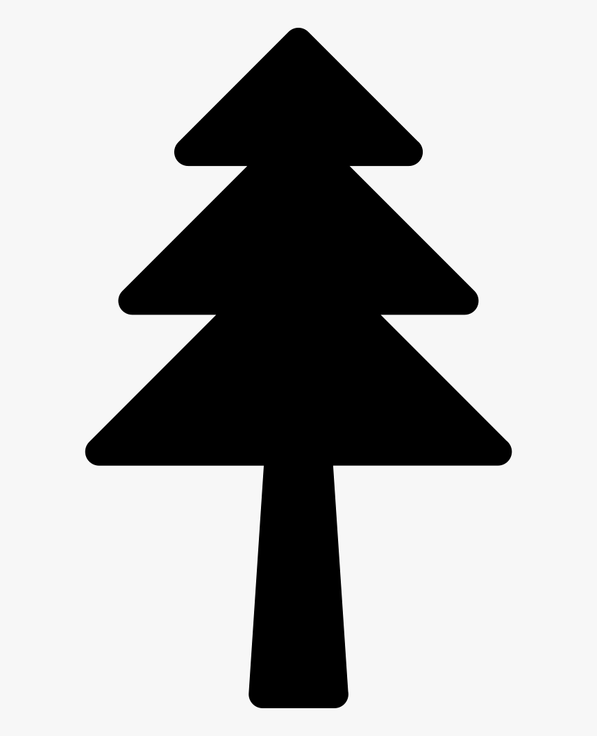 Christmas Tree Silhouette - Clipart Purple Christmas Tree, HD Png Download, Free Download