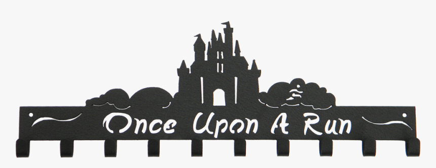 Transparent Disney Castle Silhouette Png - Dopey Challenge Medal Holder, Png Download, Free Download