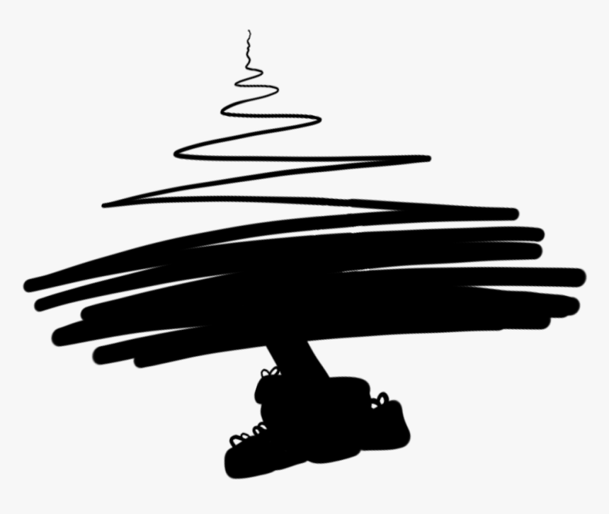Christmastree Silhouette By Crystalcalluna - Illustration, HD Png Download, Free Download