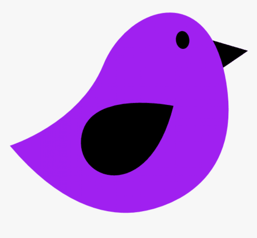 Bird Purple Background Wall Paper Wallpaper - Easy Cartoon Birds Drawings, HD Png Download, Free Download