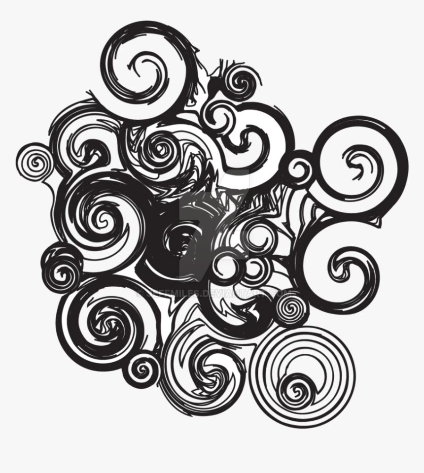 Drawing Illustration Abstract - Black Abstract Art Png, Transparent Png, Free Download