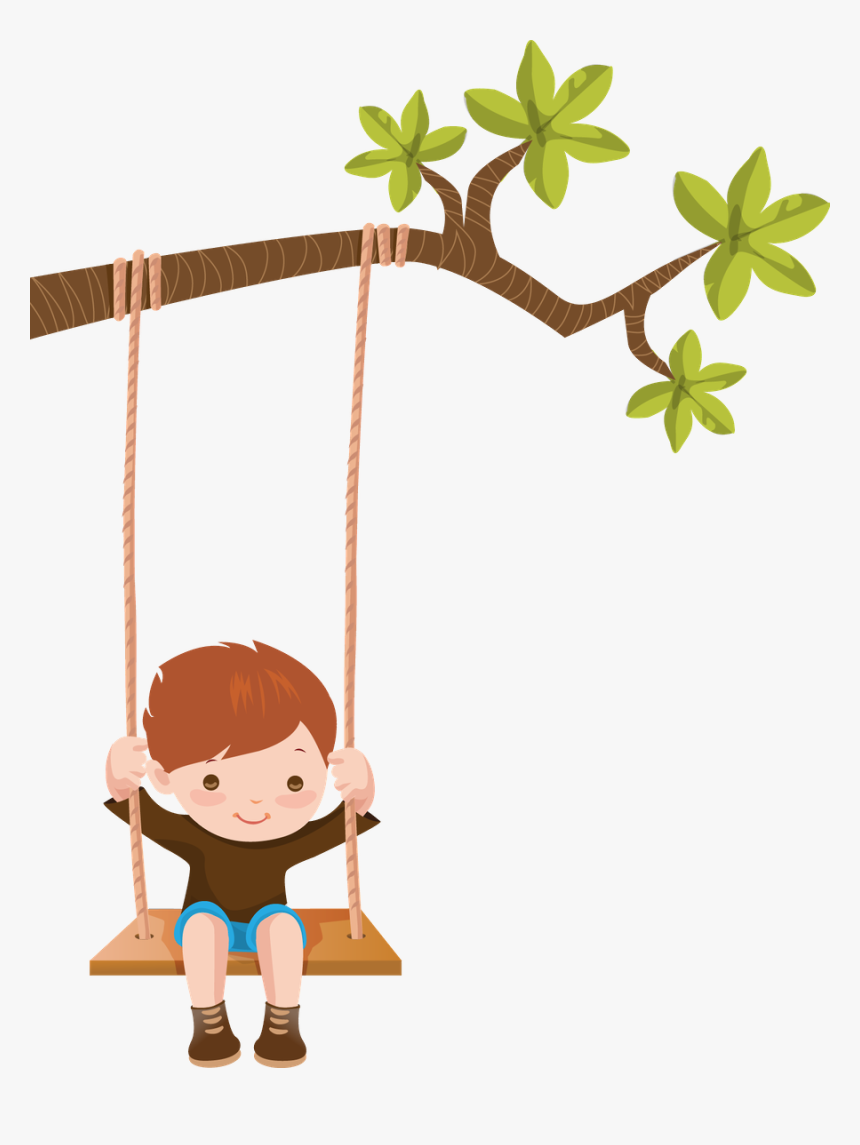 Child On A Swing Clipart - Greeting Card For Dashain, HD Png Download, Free Download