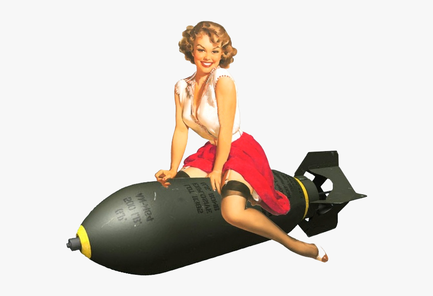 Nose Art Displays - Pinup Girl Nose Art, HD Png Download, Free Download