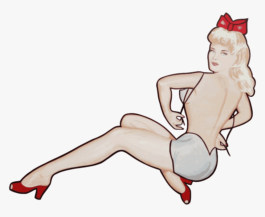 Pin-up Girl - Cartoon Pin Up Girl Vector, HD Png Download, Free Download