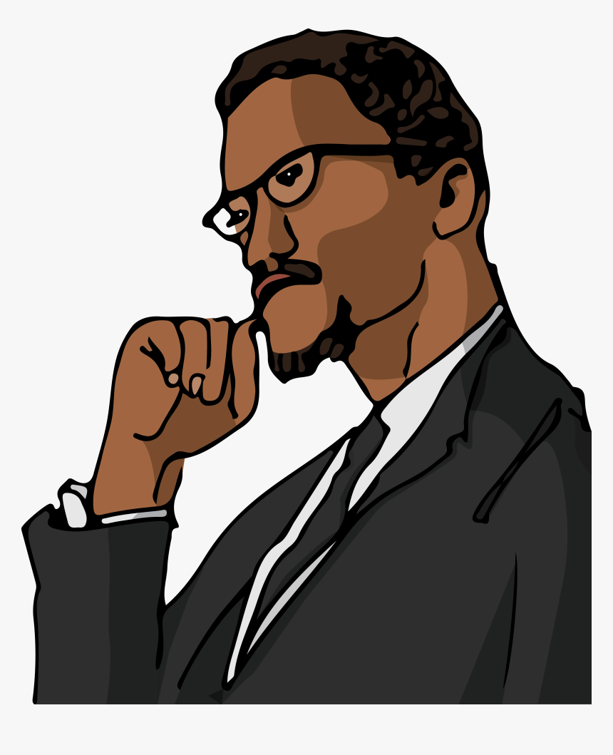 Malcolm X House Site , Png Download - Malcolm X Drawing Cartoon, Transparent Png, Free Download