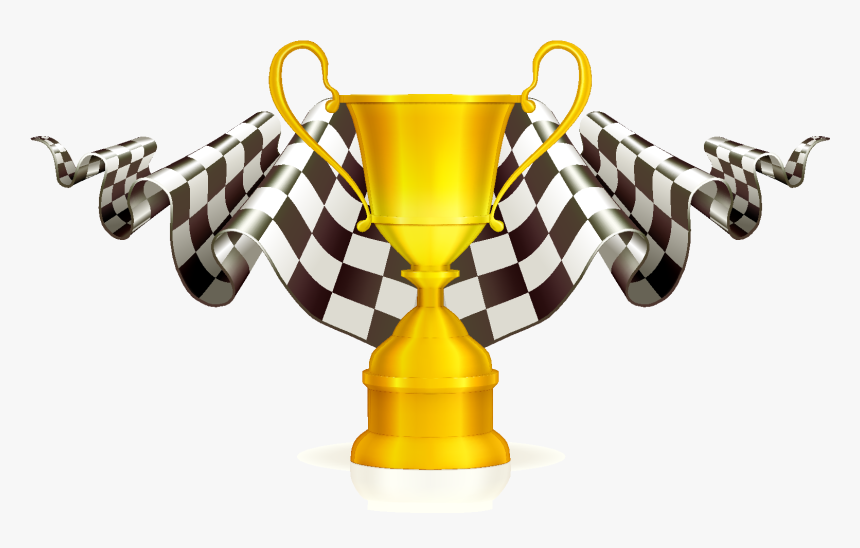 Cartoon Plaid Fabric Trophy Elements - Formula 1 Racing Trophy, HD Png Download, Free Download