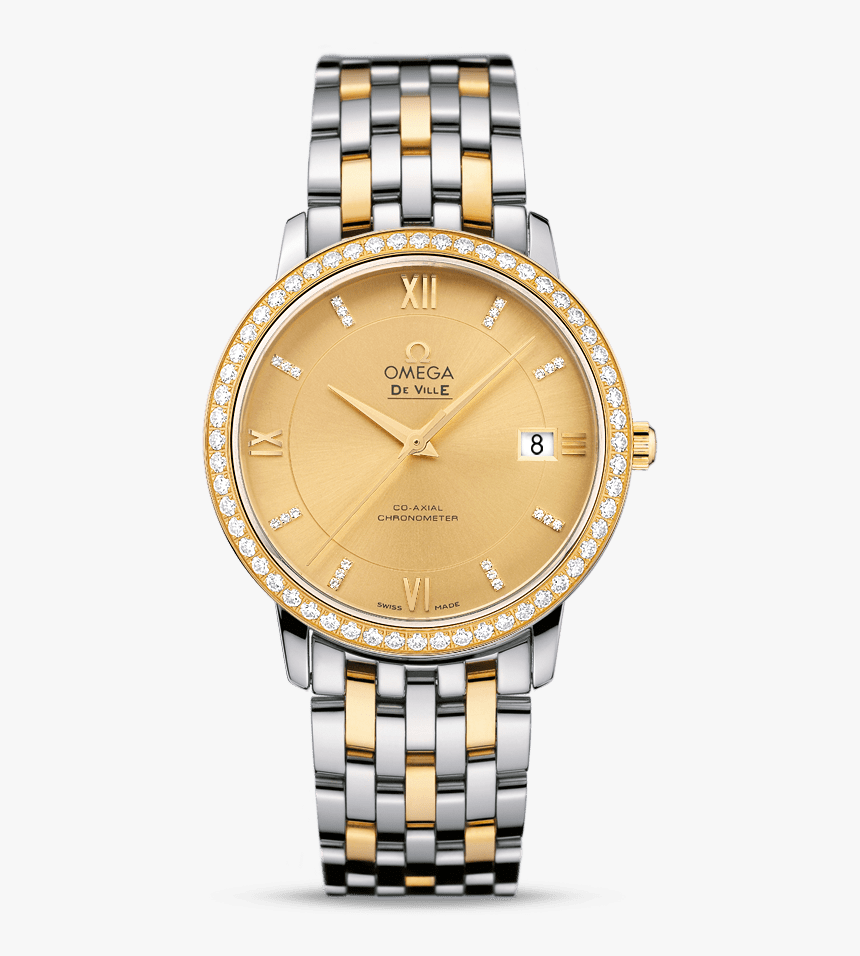 Omega De Ville Automatic Gold On Steel Chronometer, HD Png Download, Free Download
