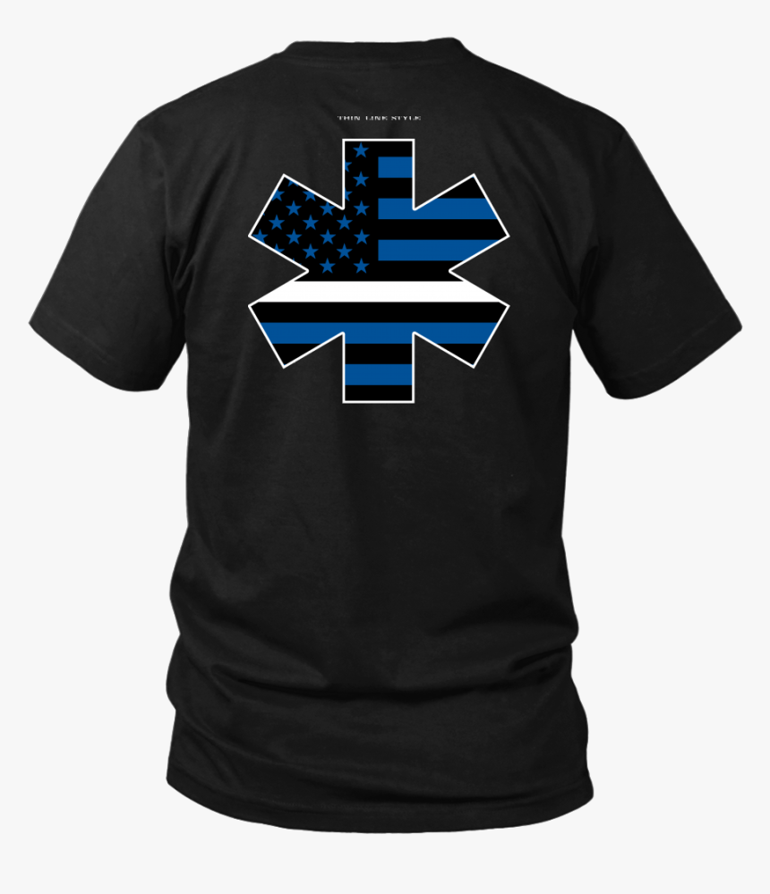 Law Enforcement Thin Blue Line Shirt, HD Png Download - kindpng