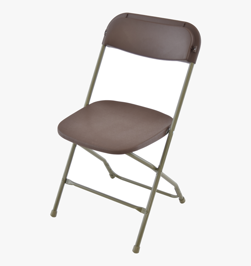 Brown Poly Chair,samsonite Folding Chairs, Rental Folding - 3 4 Chair Transparent Png, Png Download, Free Download
