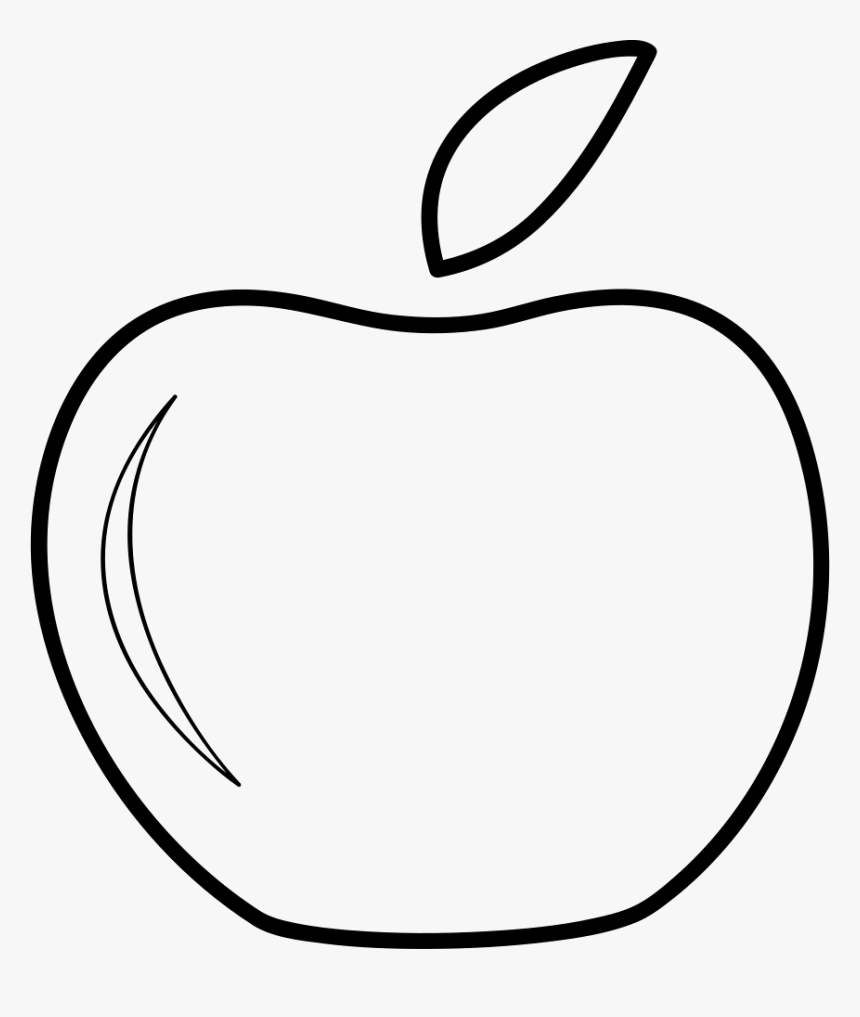 Bitten Apple Icon Png - Line Art, Transparent Png, Free Download