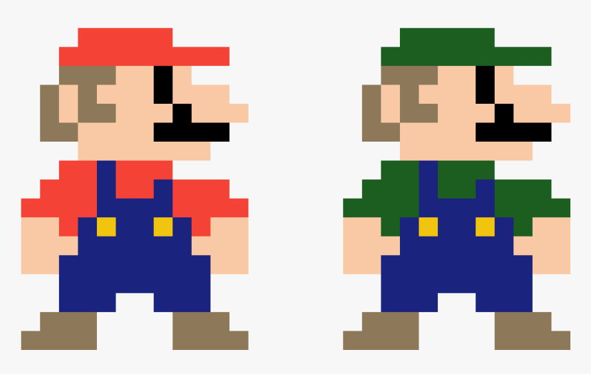 8 Bit Mario Drawing, HD Png Download, Free Download