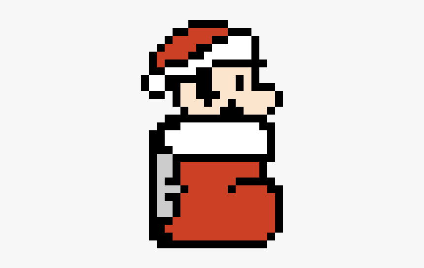 Mario Christmas - Easy Perler Beads Christmas, HD Png Download - kindpng.