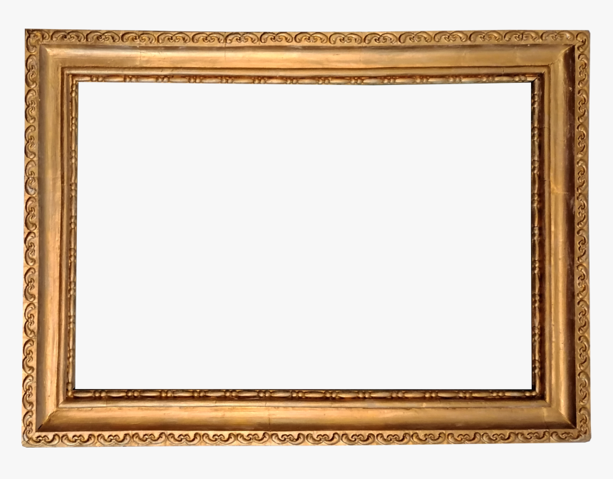 Gold Picture Frame 1 - Golden Photo Frame Png, Transparent Png, Free Download