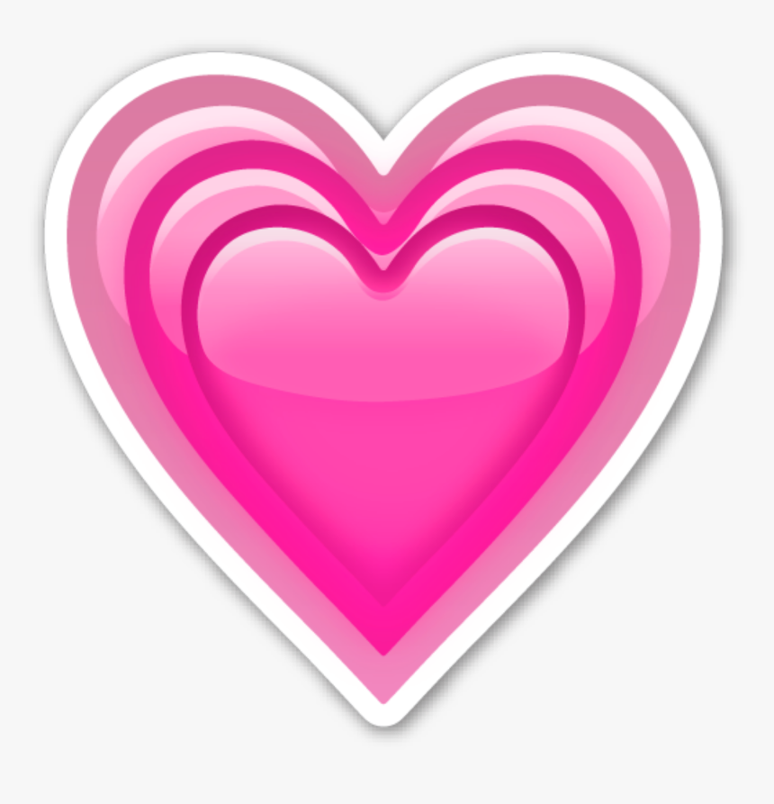 Two Hearts Emoji - Pink Heart Emoji Png, Transparent Png - kindpng