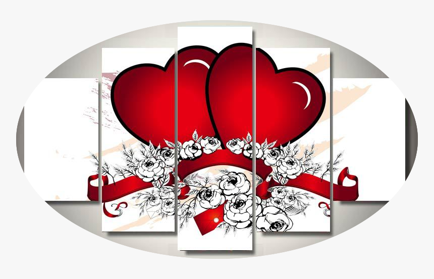 "2 Hearts & Black & White Roses" - My Everything Happy Valentine, HD Png Download, Free Download