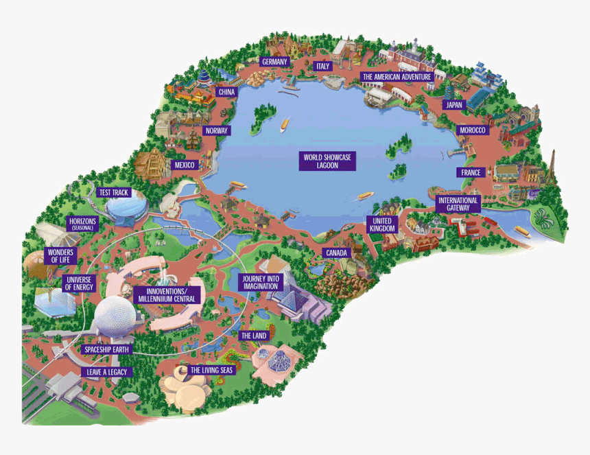 @neiltyson I Visited Epcot Center Recently And Learned - California Adventure Map 2019, HD Png Download, Free Download