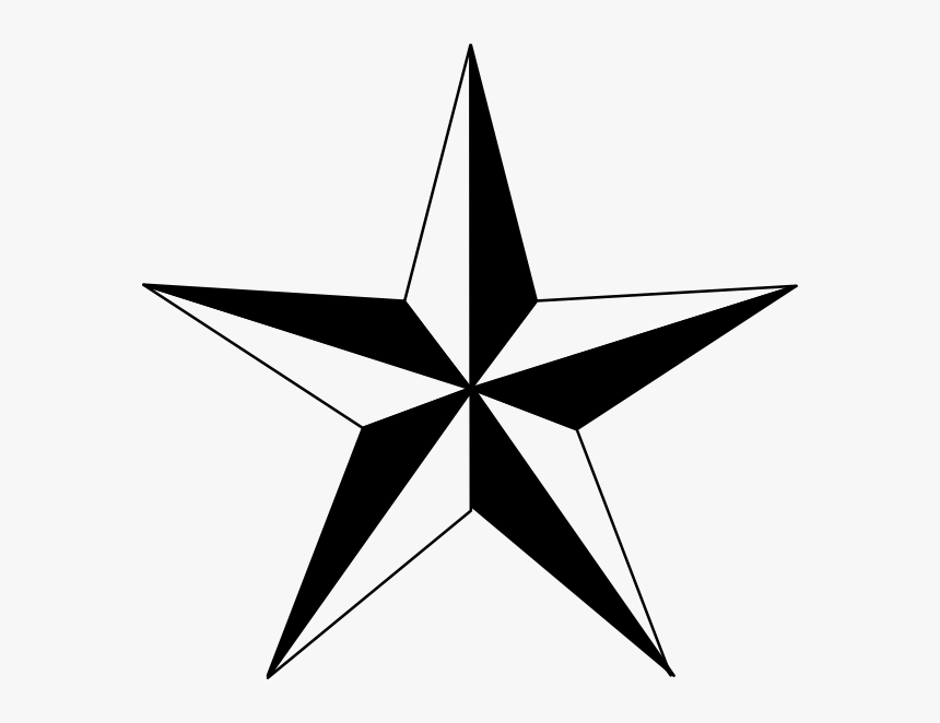Texas Star Clip Art - Black And White Outline Star, HD Png Download, Free Download