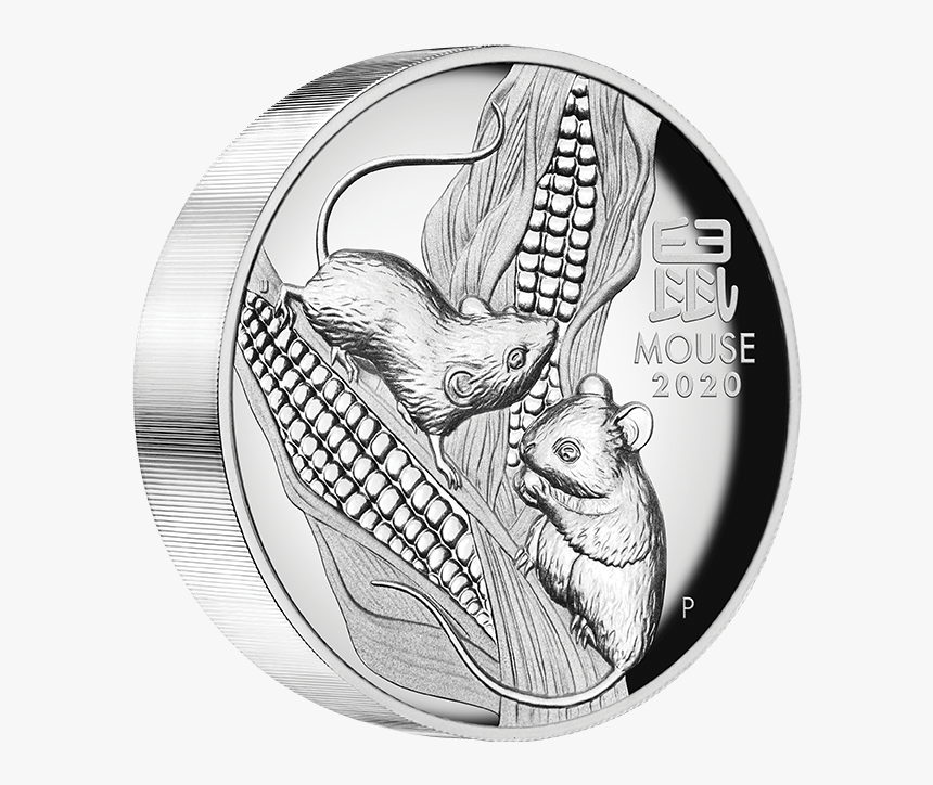 2020 5 Oz Australia Lunar Series Iii Year Of The Mouse - Silver Coin 2020 Lunar Mouse Proof 2 Oz, HD Png Download, Free Download