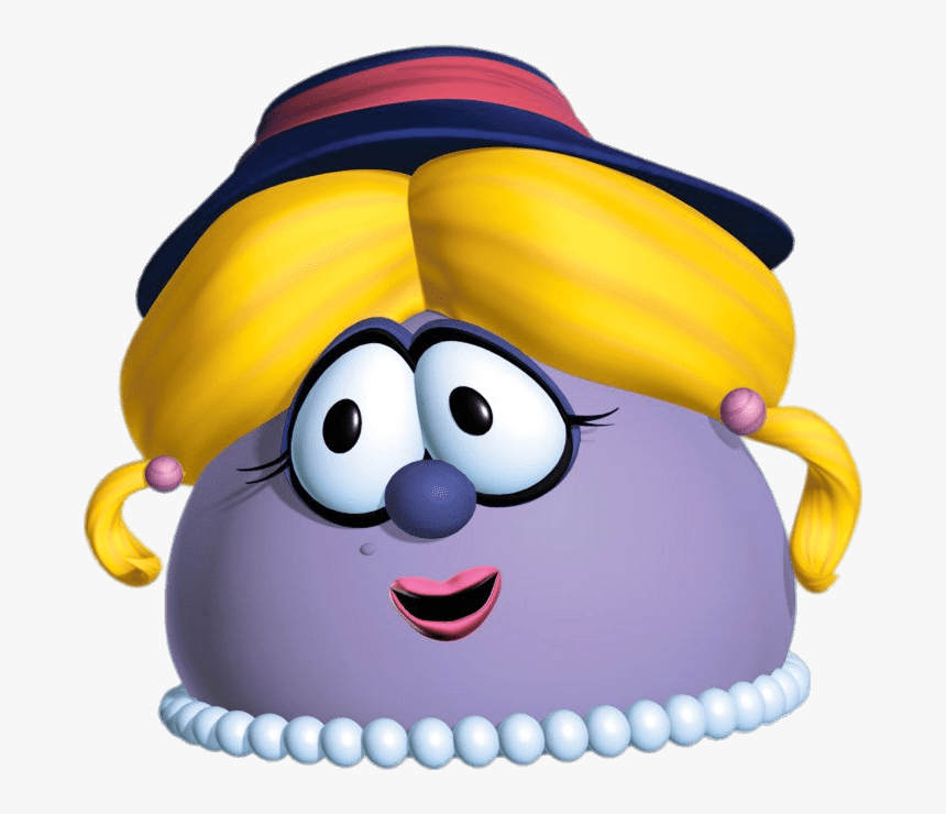 Madame Blueberry Blond Hair - Madame Blueberry Veggie Tales Characters, HD Png Download, Free Download