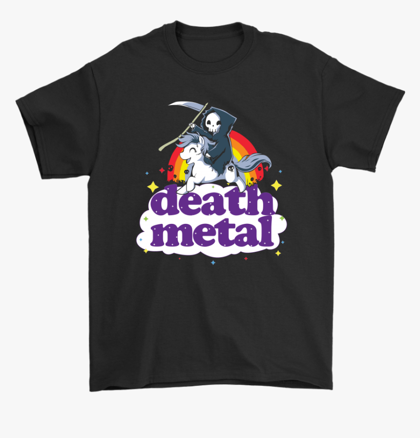 Death Metal Death Riding Pony Over The Rainbow Unicorn - Active Shirt, HD Png Download, Free Download