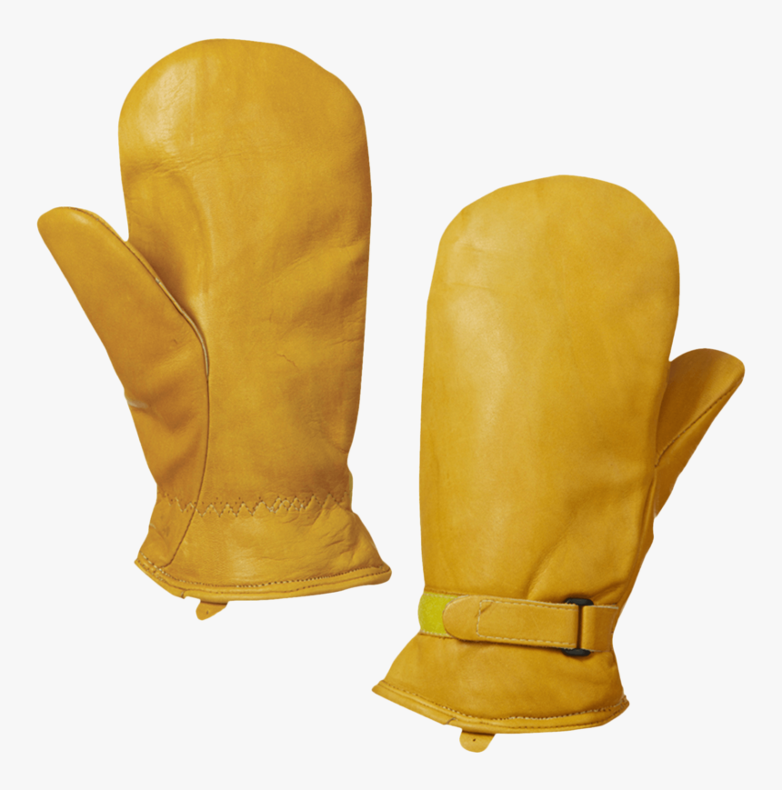 Tough Duck Cowgrain Adjustable Pile Lined Mitt Tan - Leather, HD Png Download, Free Download