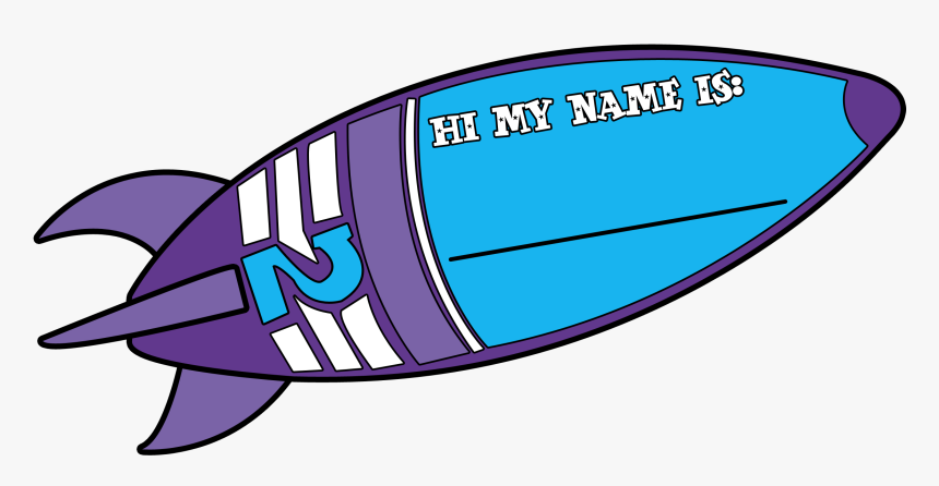 Spaceship Pictures For Kids Cliparts - Rocket Ship Name Tag, HD Png Download, Free Download