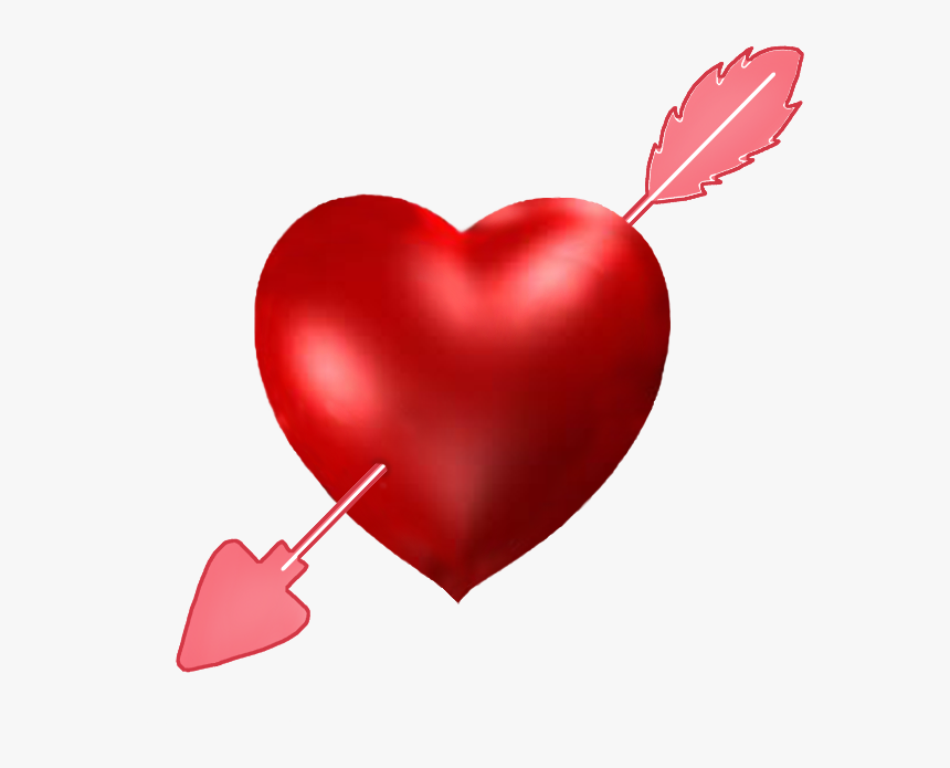 Valentine Heart With Arrow - Gif Friendship Heart, HD Png Download, Free Download