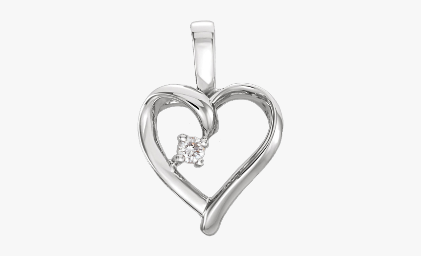Gold Diamond Heart Pendant - Locket, HD Png Download, Free Download