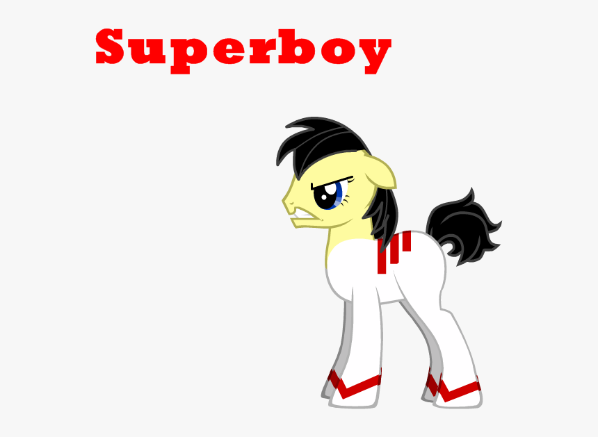 Superboy As A Pony - Cartoon, HD Png Download, Free Download