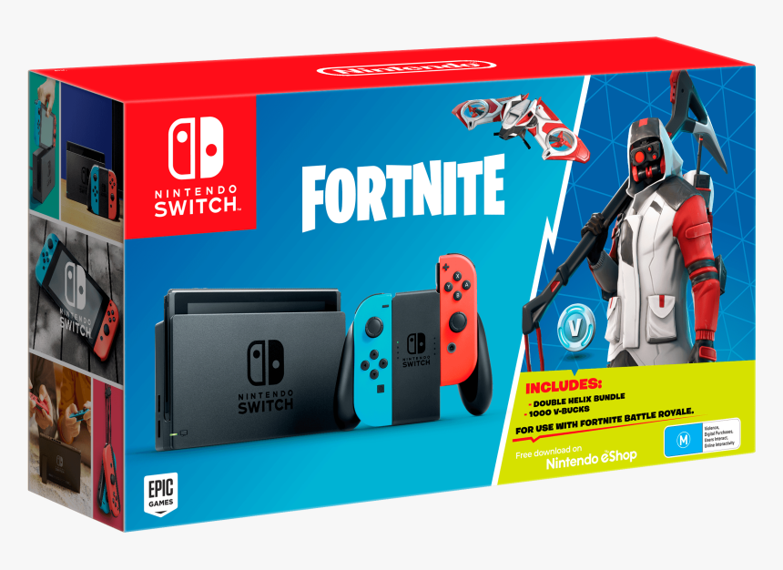 Bundle Contains 1,000 V-bucks And A Double Helix Bundle - Nintendo Switch Fortnite Pack, HD Png Download, Free Download