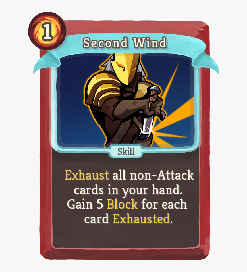 Slay The Spire Wiki - Second Wind, HD Png Download, Free Download