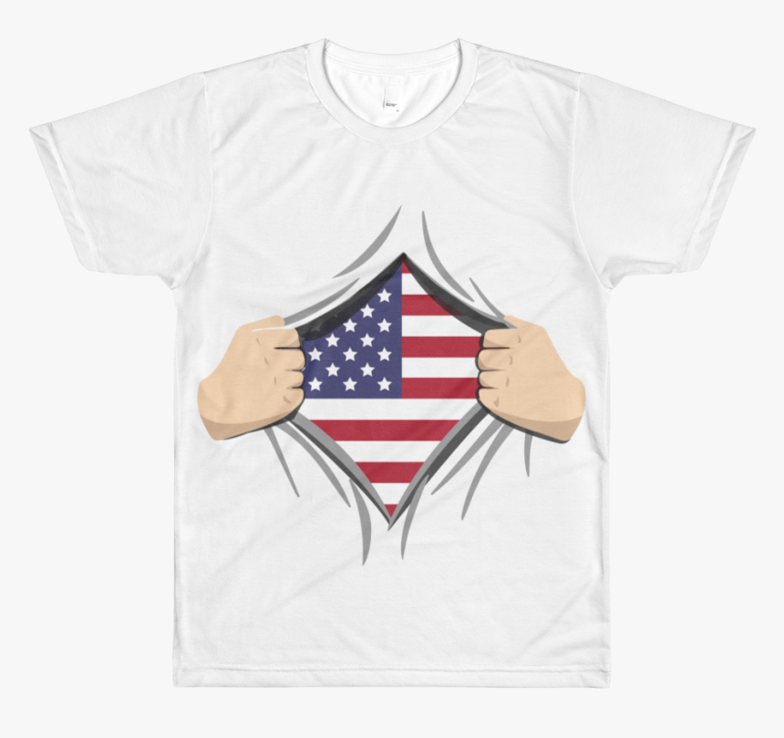 Ripped America All Over Printed T Shirt - Crest, HD Png Download, Free Download