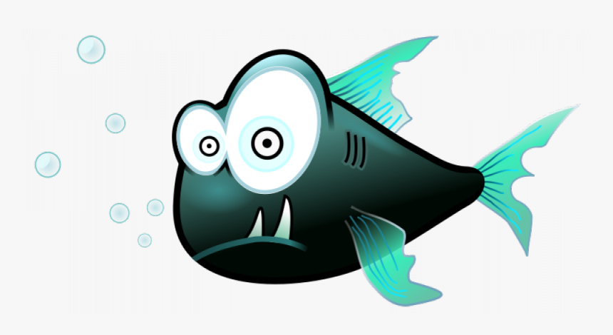 Piranha Fish Vector - Clipart Transparent Background Fish, HD Png Download, Free Download