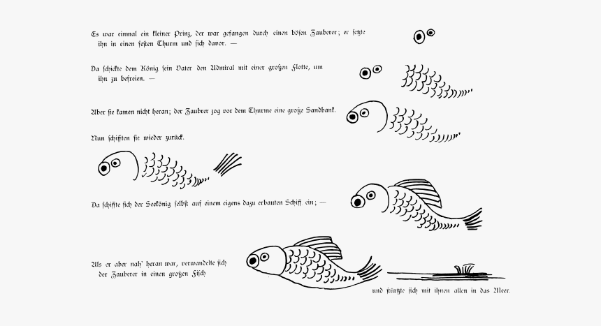 Ink Drawn Fish Vector Illustration - Line Art, HD Png Download, Free Download