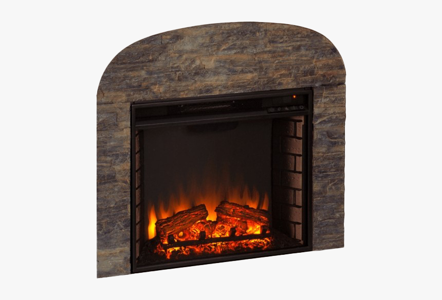 Fireplace Png File - White Stone Electric Fireplace, Transparent Png, Free Download