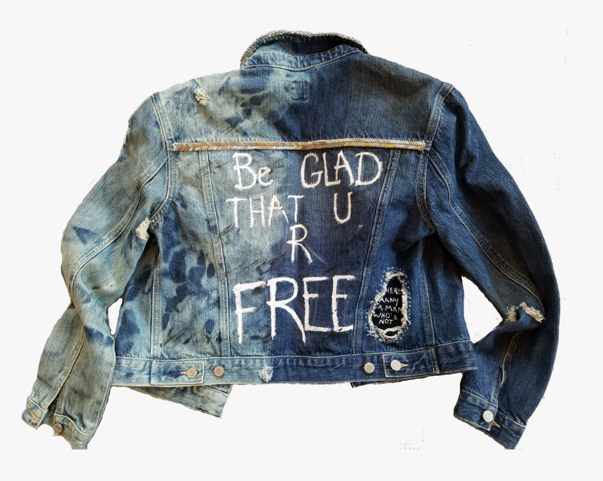 Prince Song Free Altered Denim Jacket"
 Class="lazyload - Leather Jacket, HD Png Download, Free Download