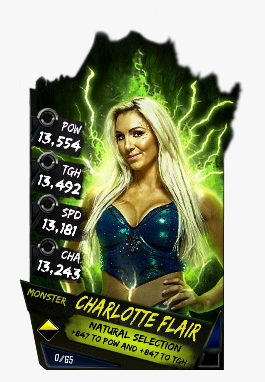 Charlotte S4 17 Monster , Png Download - Wwe Supercard Season 4 Cards, Transparent Png, Free Download