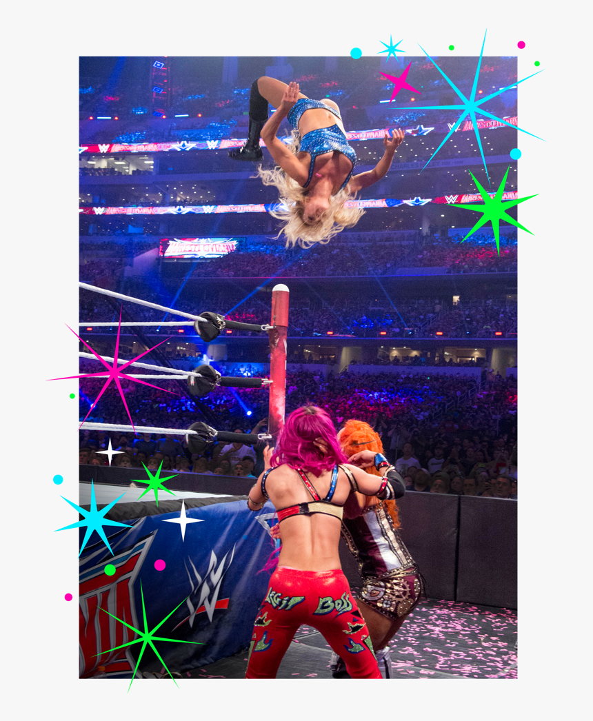 Wrestlemania 32 Charlotte Moonsault, HD Png Download, Free Download