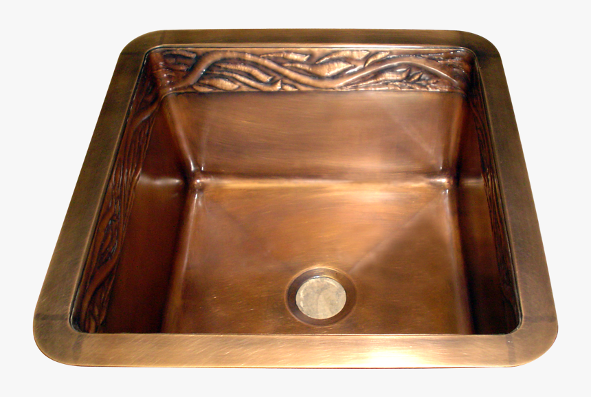 Custom Copper Inner Repoussé Sink - Bathroom Sink, HD Png Download, Free Download