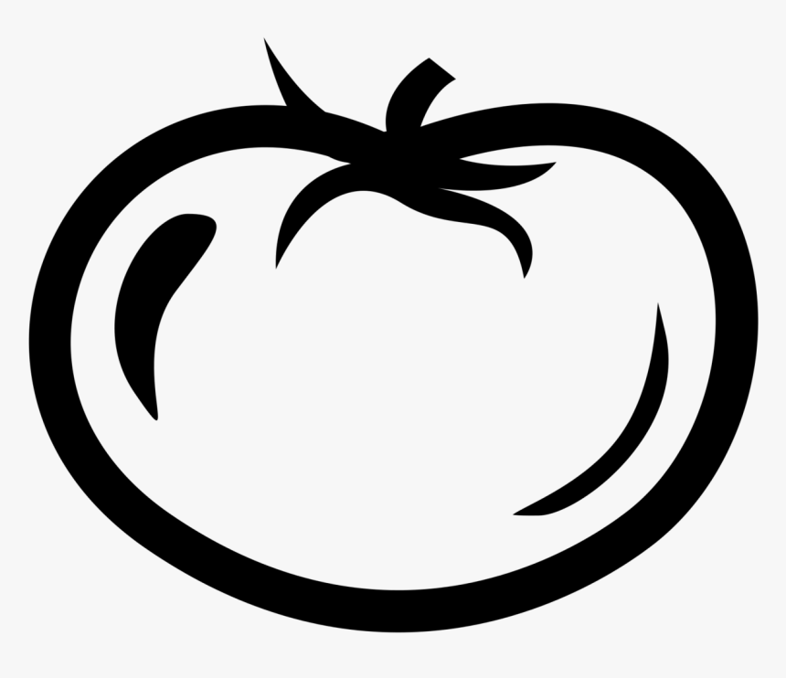 Tomato Icon Black And White Clipart , Png Download Tomato Black N