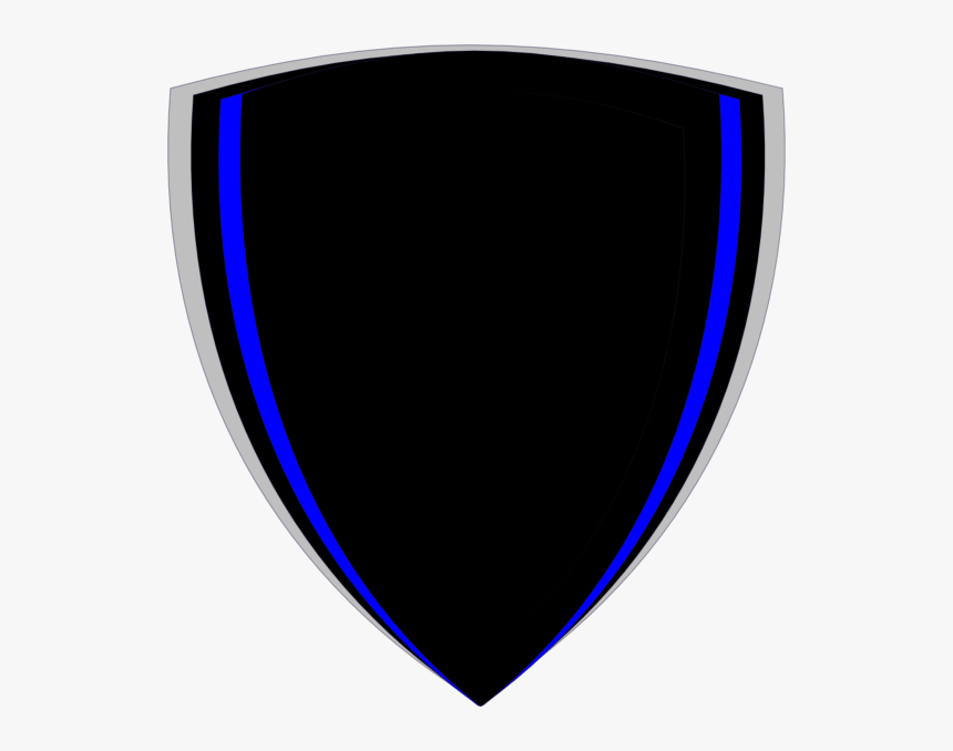 Black Shield Png - Black And Blue Shield Png, Transparent Png, Free Download