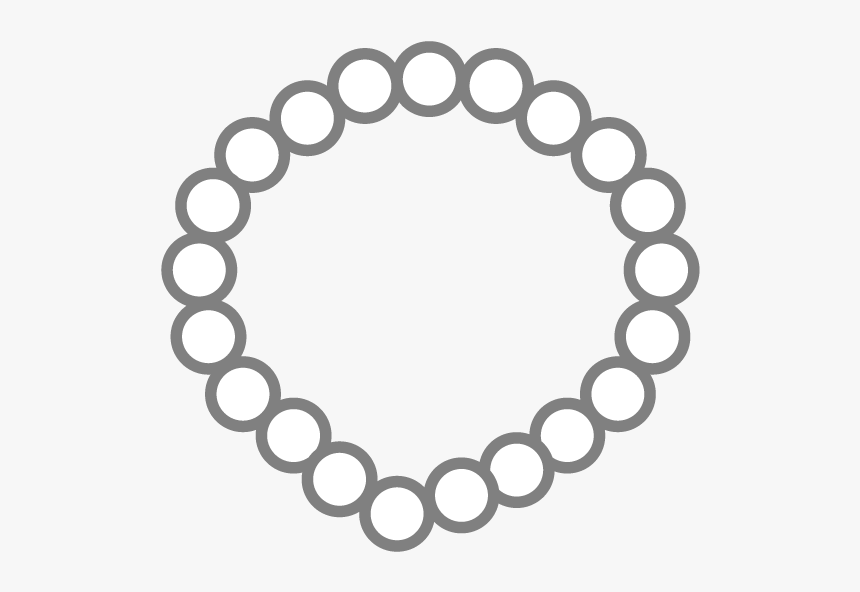 Beads Necklace Outline, HD Png Download, Free Download