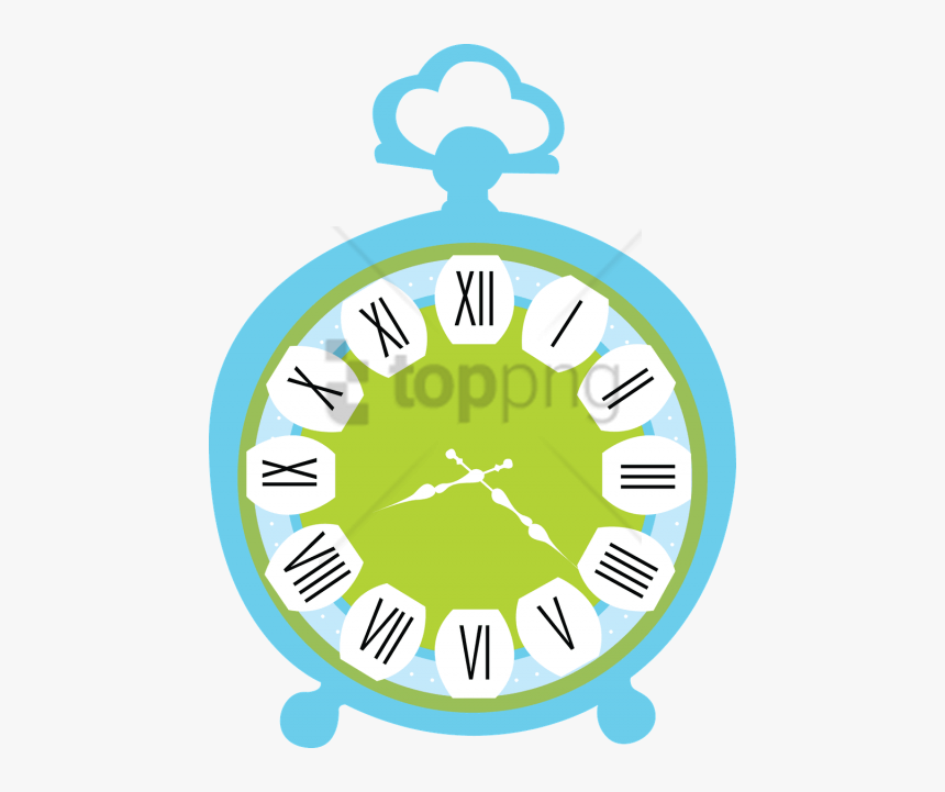 Free Png Alice In Wonderland Border Clock Png Image - Clipart Alice No Pais Das Maravilhas, Transparent Png, Free Download
