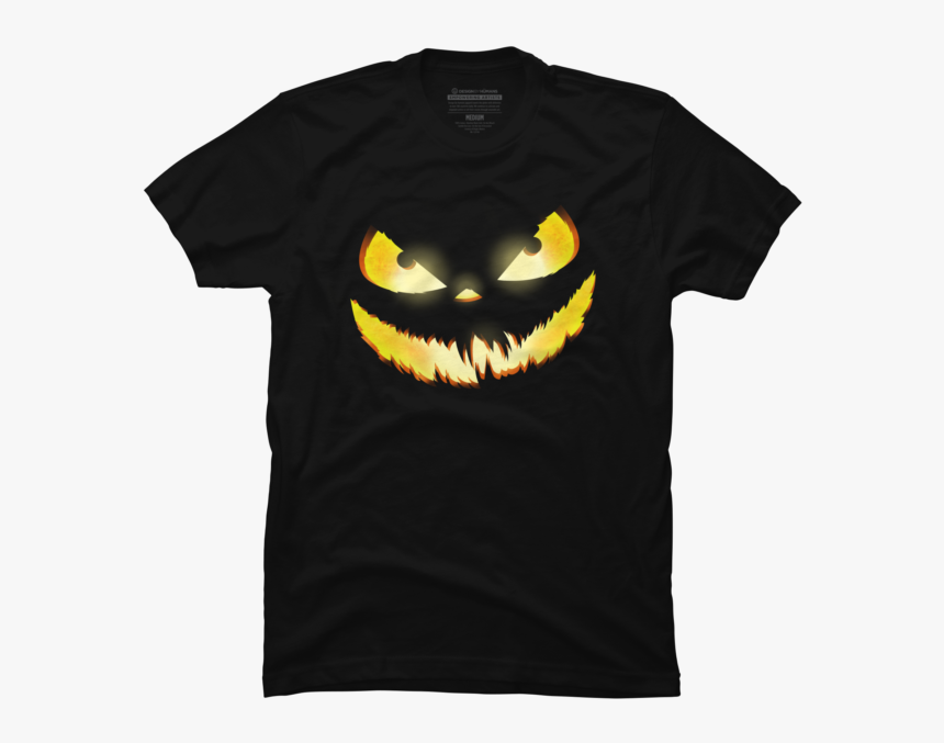 Halloween Scary Pumpkin Face - Active Shirt, HD Png Download, Free Download