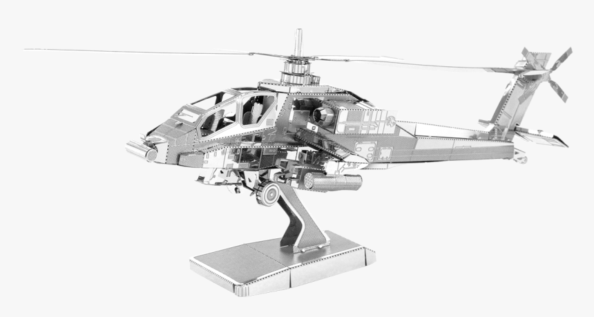 Metal Earth Boeing - Metal Earth Apache Helicopter, HD Png Download, Free Download