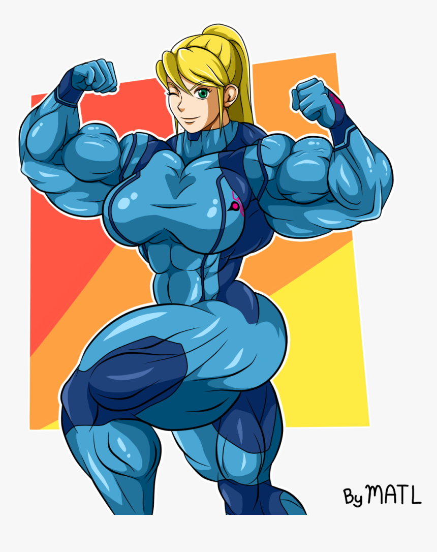 Samus Aran - Muscular Zero Suit Samus, HD Png Download, Free Download