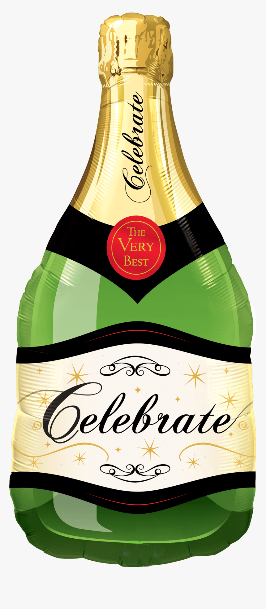 Qualatex Champagne Bottle, HD Png Download, Free Download